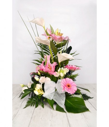 Arrangement one tone face pink and white